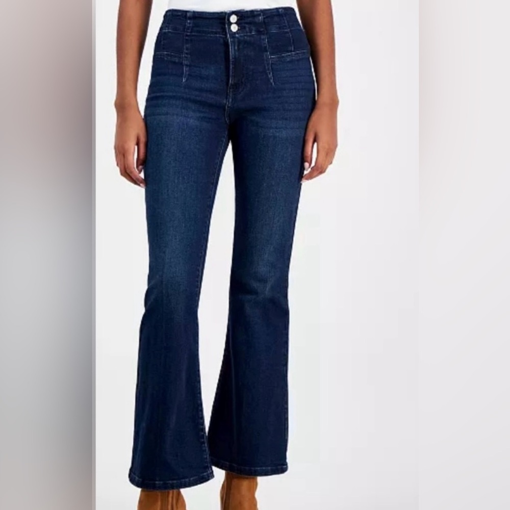 Lucky Brand High Rise Stevie Flare Ankle Jeans  Size 12 NWT